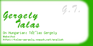 gergely talas business card
